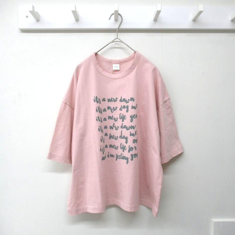 LAITERIE  USE天竺プリントＴシャツ /PALE PK41 【日本製】